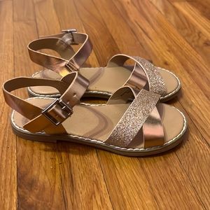 Rose gold sandals